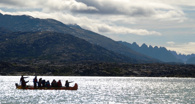 Canoeing on summit Lake out of Skagway